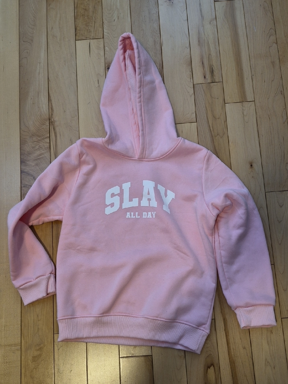 Girls Size 12 Pink "Slay All Day" Hoodie